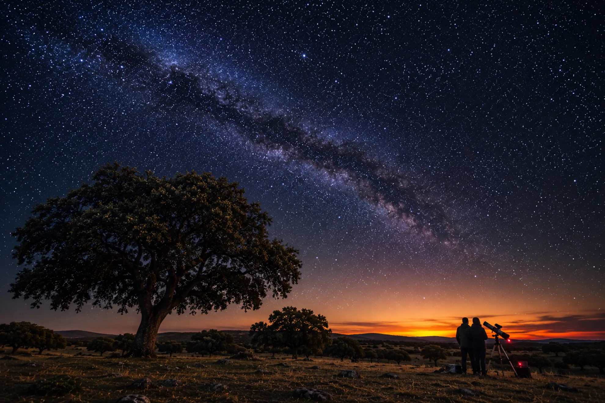 Acordes al son de las estrellas en la dehesa de Los Pedroches